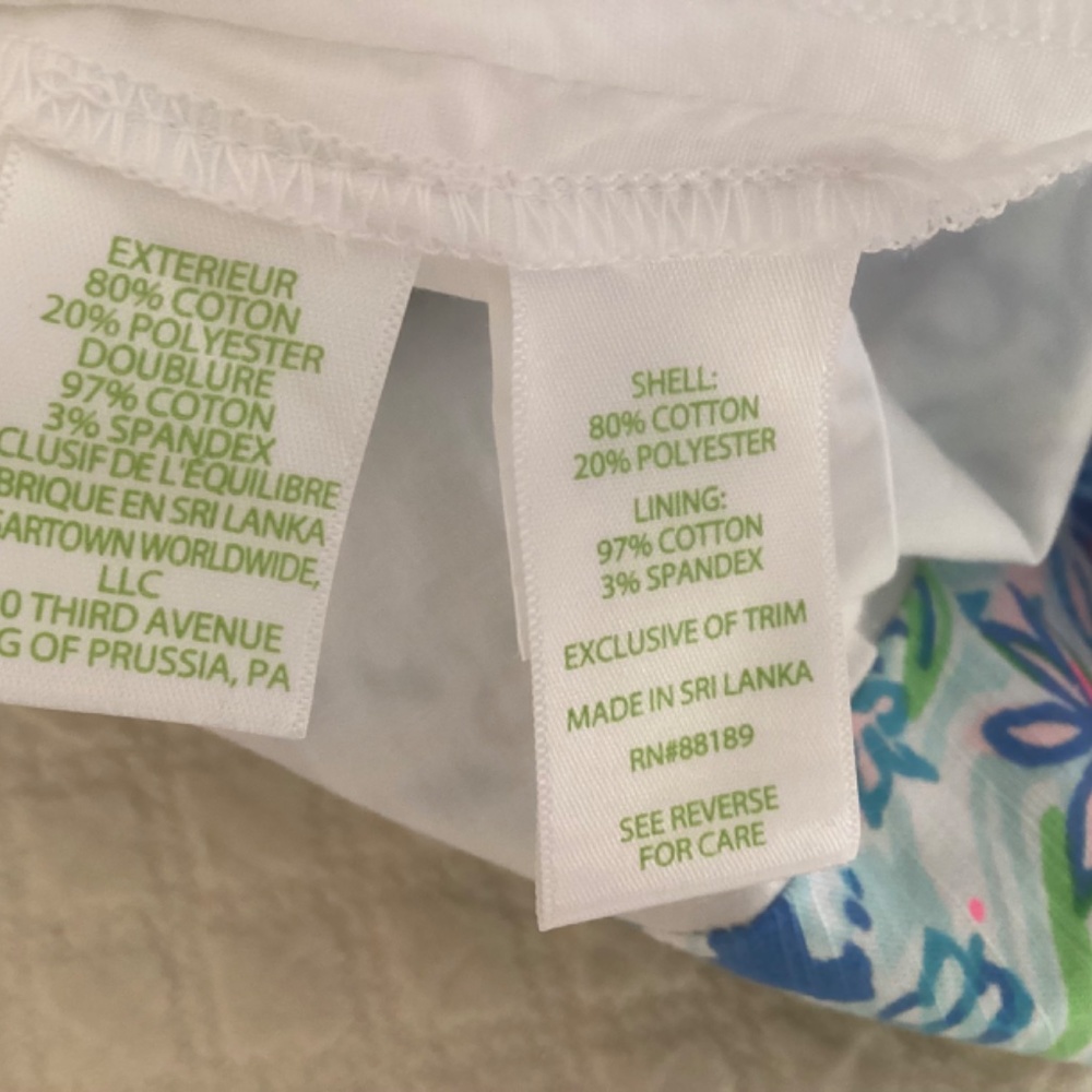 Lilly Pulitzer Patty Skort Coastal Blue Lion Around - Picture 8 of 9